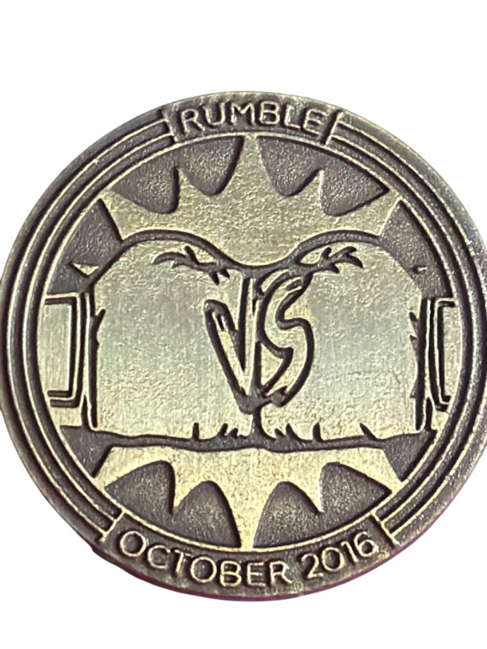 Rumble October 2016 Loot Gaming Collectible Pin Textured Design Crate 1.25"